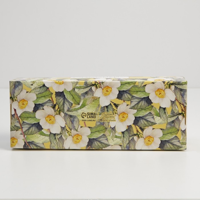 Кондитерская упаковка, коробка для кекса с окном, &laquo;Счастливых моментов&raquo;, 26 х 10 х 8 см