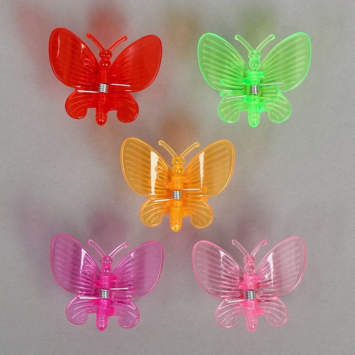 Клипса для растений &laquo;Бабочка&raquo;, набор 10 шт., МИКС