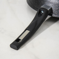 Сковорода &laquo;Гранит Star&raquo;, d=30 см, стеклянная крышка, антипригарное покрытие, тёмно-синий