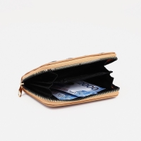 Кошелёк на молнии, цвет бежевый Кошелёк на молнии, цвет бежевый