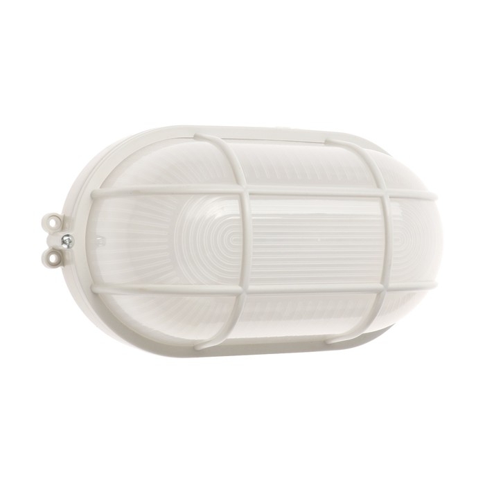 Светильник ЖКХ светодиодный, 6 Вт, IP54, 6500К, 220В, овал, пластик, белый