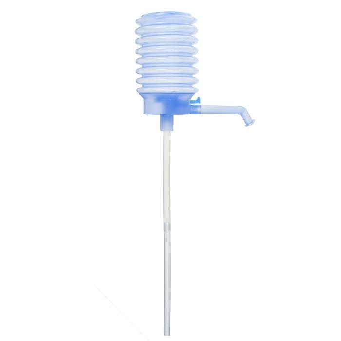 Помпа для воды Luazon, механическая, прозрачная, под бутыль от 11 до 19 л, голубая Помпа для воды Luazon, механическая, прозрачная, под бутыль от 11 до 19 л, голубая