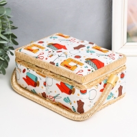 Шкатулка для рукоделия "Швейная мастерская" 9,5х19,5х13 см Шкатулка для рукоделия "Швейная мастерская" 9,5х19,5х13 см