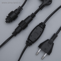 Гирлянда &laquo;Занавес&raquo; 2 &times; 1.5 м, IP65, УМС, тёмная нить, 360 LED, свечение тёплое белое, мерцание белым, 220 В