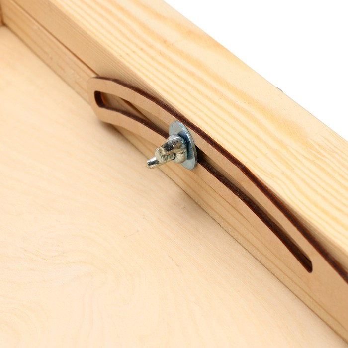 Мольберт настольный &laquo;Хлопушка&raquo;, 300 х 500 х 400 мм, односторонний, переносной, неокрашенное дерево, Calligrata