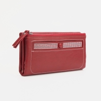 Кошелёк женский на магнитах, цвет красный