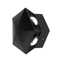 Светильник фасадный &laquo;Искра&raquo;, FSD-052, 5 Вт, 3000К, 5 лучей, IP65, 220 В, пластик, черный