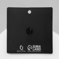 Значок &laquo;Вечная любовь&raquo;, цвет чёрно-белый в чёрном металле