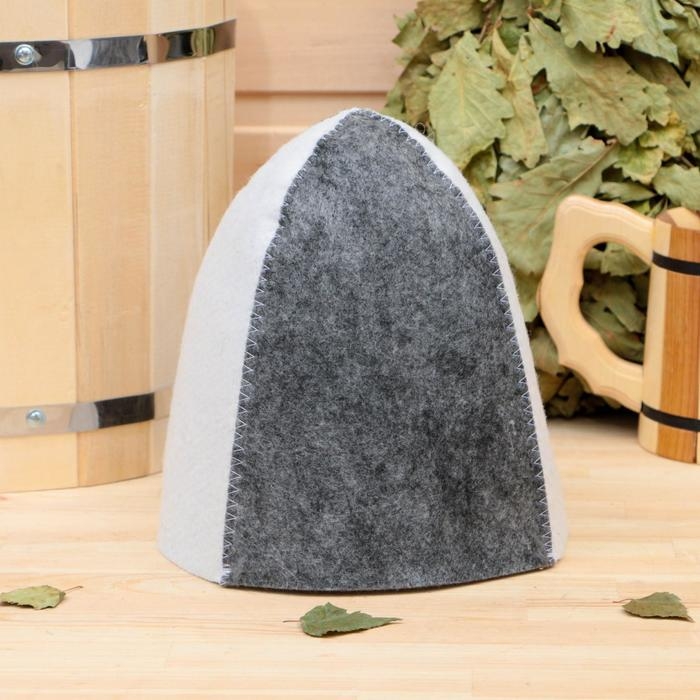 Шапка для бани Шапка для бани "Классическая", комбинированная