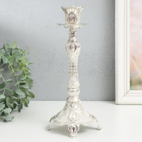 Подсвечник металл на 1 свечу 2,5 см "Деметра" 9х9х23,5 см