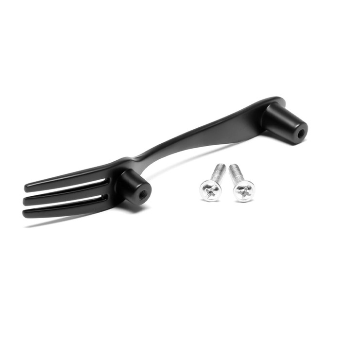 Ручка-скоба "Вилка" CAPPIO RSC002, м/о 76 мм, цвет черный