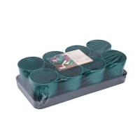 Набор для рассады: стаканы по 500 мл (8 шт.), поддон 40 &times; 20 см, цвет МИКС, Greengo