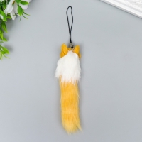 Брелок для ключей на подвеске &laquo;Пушистик. Лиса&raquo;, на сумку, рюкзак, h=9 см, МИКС