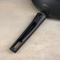 Сковорода &laquo;Надежда&raquo;, d=24 см, h=7,4 см, съёмная ручка, антипригарное покрытие, цвет чёрный