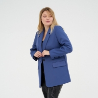 Пиджак женский MIST plus-size, р.56, синий Пиджак женский MIST plus-size, р.56, синий