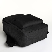 Рюкзак школьный на молнии, наружный карман, цвет серый