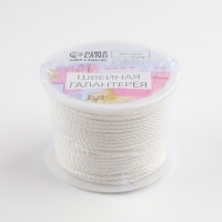 Нить для плетения, d = 2 мм, 25 ± 1 м, цвет белый Нить для плетения, d = 2 мм, 25 ± 1 м, цвет белый