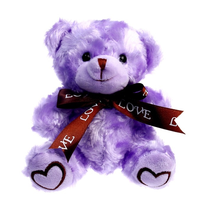 Мягкая игрушка &laquo;Мишка&raquo;, 15 см, цвет лавандовый