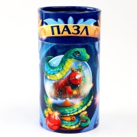 Пазлы фигурные деревянные на новый год «Змея на шаре. Новогодний экспресс», 128 элементов, символ года 2025 Пазлы фигурные деревянные на новый год «Змея на шаре. Новогодний экспресс», 128 элементов, символ года 2025