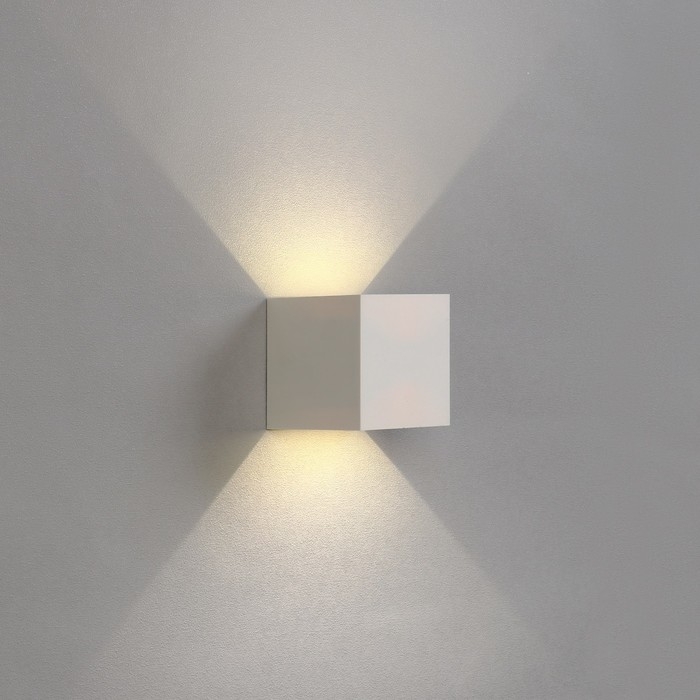 Светильник фасадный &laquo;Куб&raquo;, FSD-062, 6 Вт, 4000К, регулир. луч, IP65, 220 В, пластик, белый   1008423