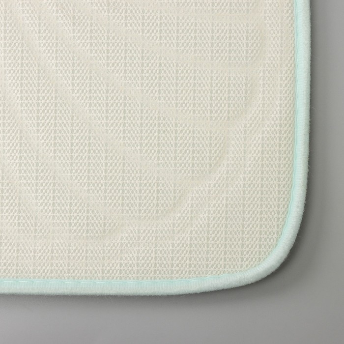 Коврик для ванной Доляна &laquo;Морское дно&raquo;, 50&times;70 см, цвет бирюзовый