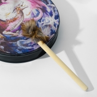 Шаманский бубен "Дракон" с колотушкой 5х25х25 см Шаманский бубен "Дракон" с колотушкой 5х25х25 см