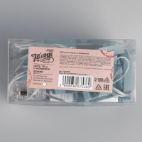 Гирлянда &laquo;Нить&raquo; 1.5 м с насадками &laquo;Дом синий&raquo;, IP20, прозрачная нить, 10 LED, батарейки AAх2 (нет в комплекте), свечение тёплое белое