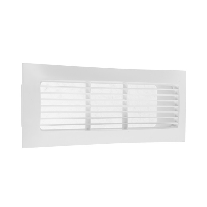 Решетка вентиляционная ZEIN, 60 х 204 мм, с фланцем, неразъемная