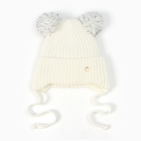 Шапка детская, цвет молочный, размер 50-52 Шапка детская, цвет молочный, размер 50-52