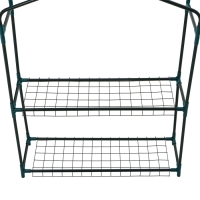 Парник-стеллаж, 2 полки, 93 &times; 22 &times; 69 см, металлический каркас d = 12 мм, чехол плёнка 80 мкм, Greengo