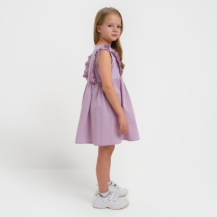 Платье детское на пуговицах KAFTAN, р. 34 (122-128), лиловый Платье детское на пуговицах KAFTAN, р. 34 (122-128), лиловый