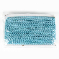 Тесьма &laquo;Фестоны&raquo;, ширина 1,3 см., в упаковке 50 м., голубая