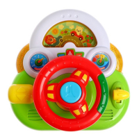 Музыкальный руль &laquo;Весёлые животные&raquo;, световые и звуковые эффекты, работает от батареек