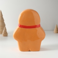 Копилка керамика "Пряничка в уютном шарфике" 7,2х12,3х15,3 см