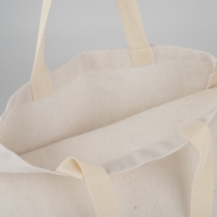 Сумка-шопер Bazar без молнии, без подкладки, цвет бежевый