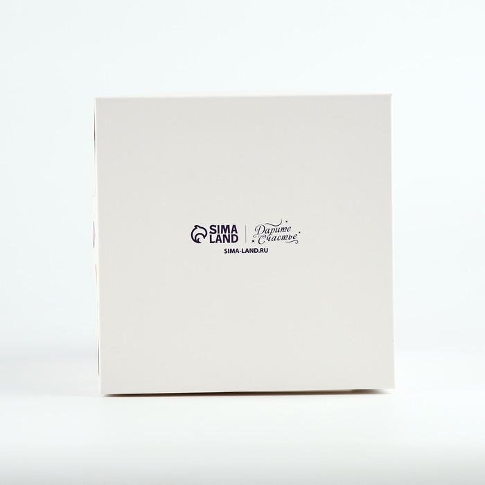 Складная коробка под торт &laquo;Пасхальный кролик&raquo;, 15 х 15 х 18 см