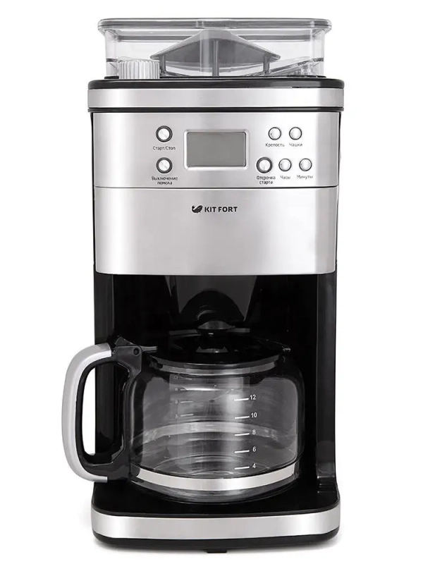 Кофемашина капельная кофемолка КТ-705 - 1050 Вт - 1.5 л