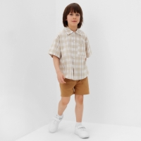 Рубашка для мальчика KAFTAN "Клетка", размер 30 (98-104)