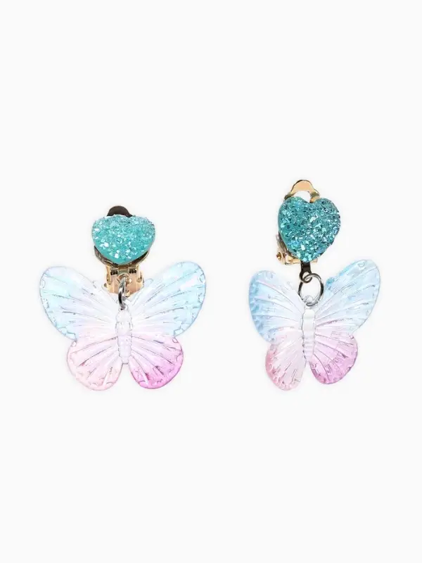 Набор детский &laquo;Выбражулька&raquo; 4 предмета: бусы, браслет d=6 см, клипсы, кольцо, бабочка