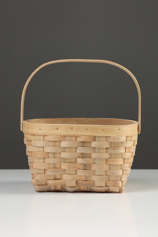 Корзина плетёная, 23×16×12 см, ручка h=12 см, ива, натуральный цвет Корзина плетёная, 23×16×12 см, ручка h=12 см, ива, натуральный цвет