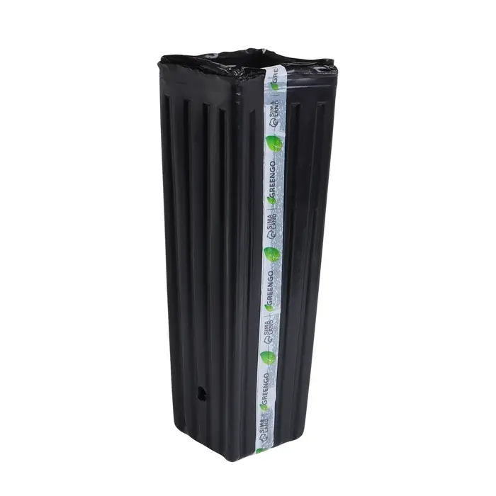 Пакет для рассады, 2.2 л, 10&times;10 см, h=29 см, полиэтилен, чёрный, Greengo