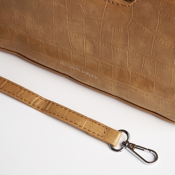 Сумка женская тоут на молнии, цвет бежевый Сумка женская тоут на молнии, цвет бежевый