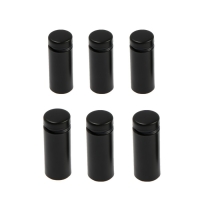 Дистанционный держатель для табличек, 16х40 мм, цвет черный,набор 6 шт. Дистанционный держатель для табличек, 16х40 мм, цвет черный,набор 6 шт.