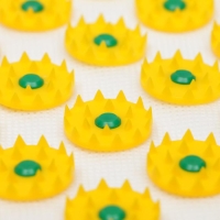 Аппликатор "Кузнецова", 144 колючки, спанбонд, 26 х 56 см, жёлтый. Аппликатор "Кузнецова", 144 колючки, спанбонд, 26 х 56 см, жёлтый.