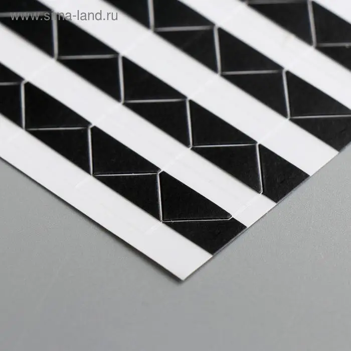 Набор уголков с кармашком для фотографий 102 уголка "Чёрные" 10,3х15,1 см