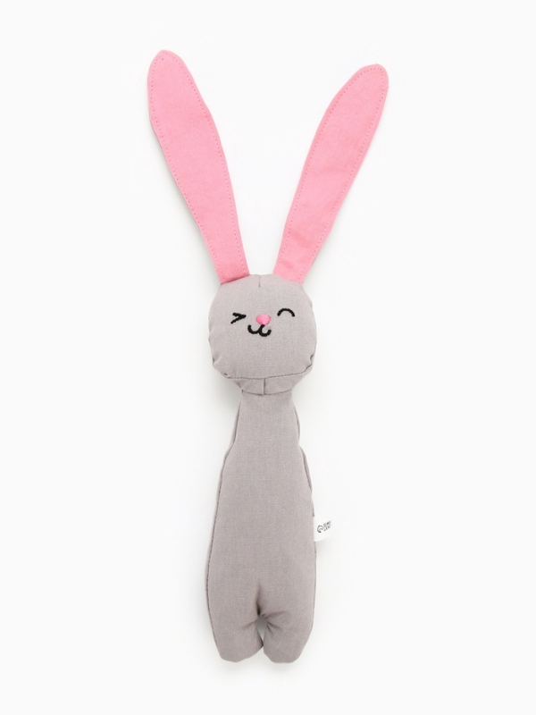 Игрушка для собак с шуршалкой &laquo;Зайчик&raquo; из текстиля, 8*25 см