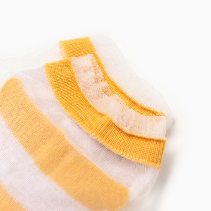 Носки женские стеклянные MINAKU цвет желтый, размер 36-37 (23 см)