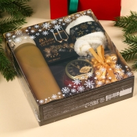 Подарочный набор новогодний «Все мечты сбудутся»:Чай новогодний чёрный 50 г., крем-мед с клубникой 120 г., носки 36 - 39 размер, термос 500 мл. Подарочный набор новогодний «Все мечты сбудутся»:Чай новогодний чёрный 50 г., крем-мед с клубникой 120 г., носки 36 - 39 размер, термос 500 мл.