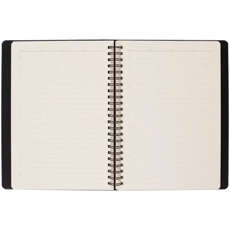 Ежедневник Spring Urban на заказ, недатированный, черный