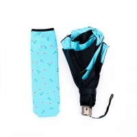 Зонт механический &laquo;Моряк&raquo;, эпонж, 4 сложения, 7 спиц, R = 49/54 см, D = 108 см, цвет МИКС